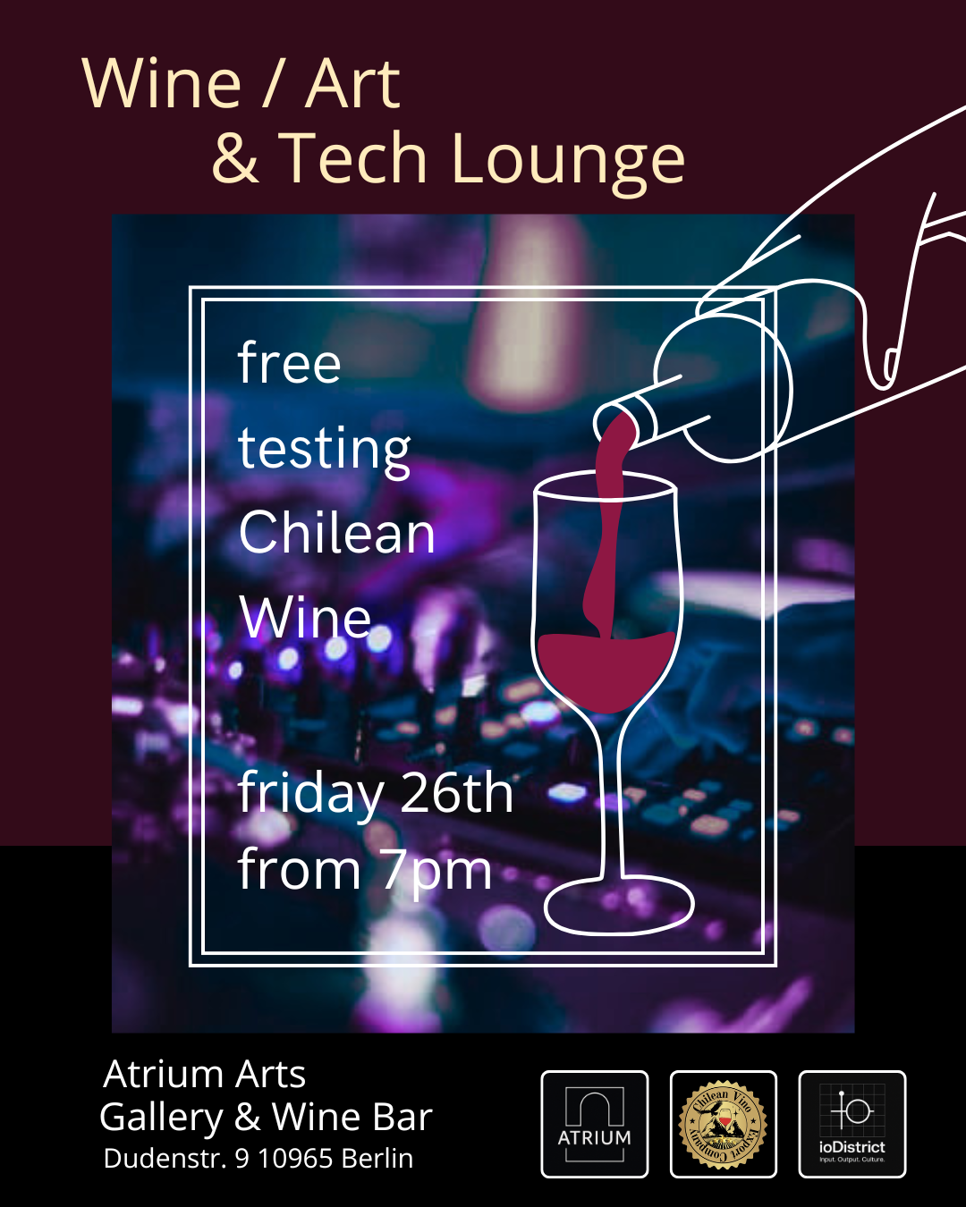 Wine / Arts & Tech lounge